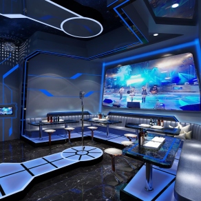 现代科技风KTV3D模型下载